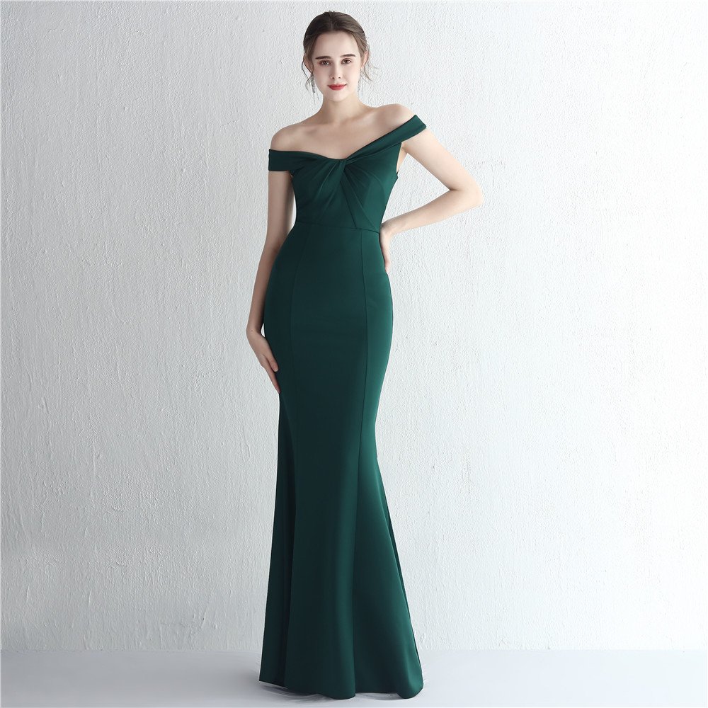 Aloissa Long Off Shoulder 5 Colours Evening Dress | Aloissa